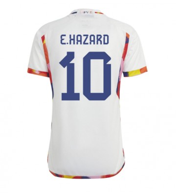 Maillot de foot Belgique Eden Hazard #10 Extérieur Monde 2022 Manches Courte